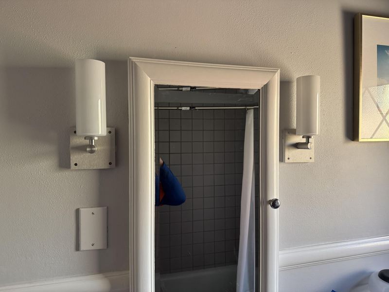 New bathroom light fixtures installed in a Seattle home